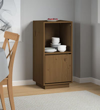 Sideboard Honigbraun 38x35x80 cm Massivholz Kiefer