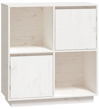 Sideboard Weiß 74x35x80 cm Massivholz Kiefer