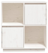 Sideboard Weiß 74x35x80 cm Massivholz Kiefer