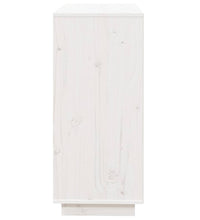 Sideboard Weiß 74x35x80 cm Massivholz Kiefer