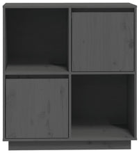 Sideboard Grau 74x35x80 cm Massivholz Kiefer