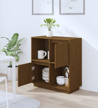 Sideboard Honigbraun 74x35x80 cm Massivholz Kiefer