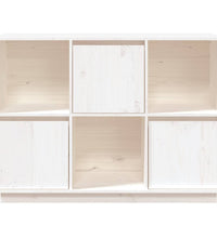 Sideboard Weiß 110,5x35x80 cm Massivholz Kiefer