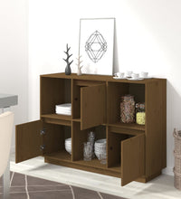 Sideboard Honigbraun 110,5x35x80 cm Massivholz Kiefer