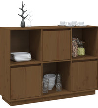 Sideboard Honigbraun 110,5x35x80 cm Massivholz Kiefer