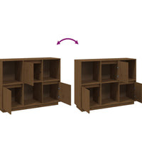 Sideboard Honigbraun 110,5x35x80 cm Massivholz Kiefer