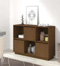 Sideboard Honigbraun 110,5x35x80 cm Massivholz Kiefer