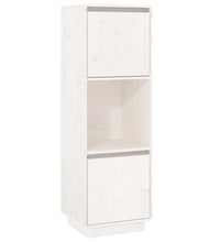 Highboard Weiß 38x35x117 cm Massivholz Kiefer