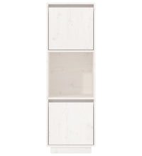 Highboard Weiß 38x35x117 cm Massivholz Kiefer