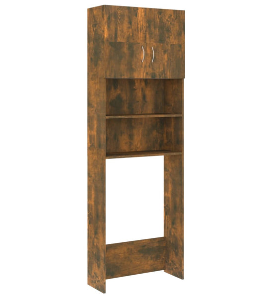 Waschmaschinenschrank Räuchereiche 64x25,5x190 cm