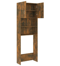 Waschmaschinenschrank Räuchereiche 64x25,5x190 cm