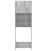 Waschmaschinenschrank Grau Sonoma 64x25,5x190 cm