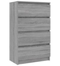 Sideboard Grau Sonoma 60x35x98,5 cm Holzwerkstoff