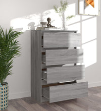 Sideboard Grau Sonoma 60x35x98,5 cm Holzwerkstoff