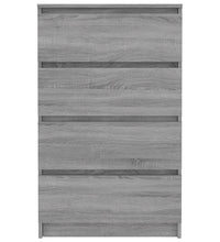 Sideboard Grau Sonoma 60x35x98,5 cm Holzwerkstoff