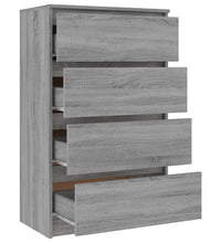 Sideboard Grau Sonoma 60x35x98,5 cm Holzwerkstoff