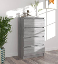 Sideboard Grau Sonoma 60x35x98,5 cm Holzwerkstoff