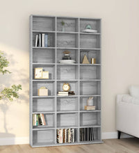 CD-Regal Grau Sonoma 102x23x177,5 cm Holzwerkstoff