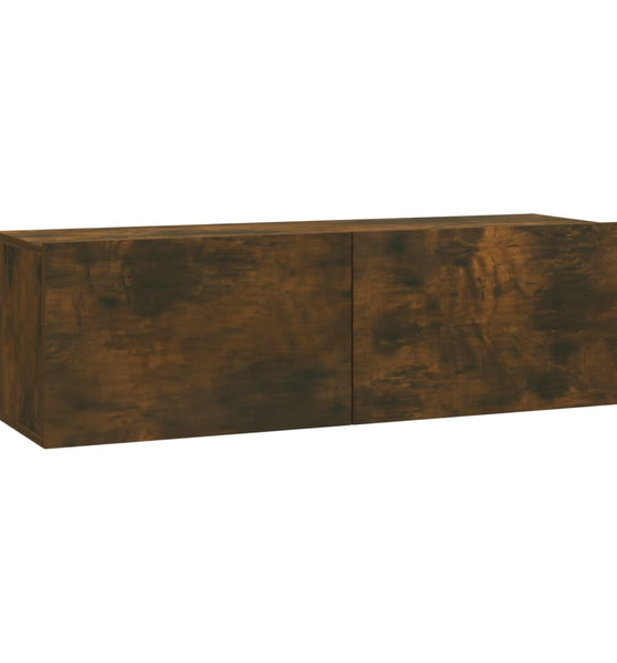 TV-Wandschrank Räuchereiche 100x30x30 cm Holzwerkstoff