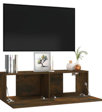 TV-Wandschrank Räuchereiche 100x30x30 cm Holzwerkstoff