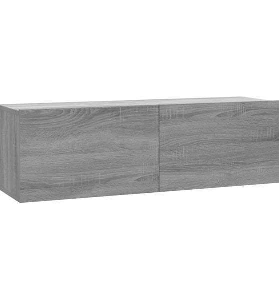 TV-Wandschrank Grau Sonoma 100x30x30 cm Holzwerkstoff