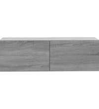 TV-Wandschrank Grau Sonoma 100x30x30 cm Holzwerkstoff