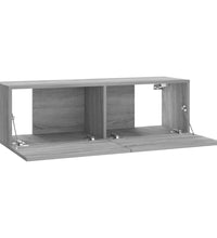 TV-Wandschrank Grau Sonoma 100x30x30 cm Holzwerkstoff