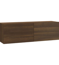 TV-Wandschrank Braun Eiche 100x30x30 cm Holzwerkstoff