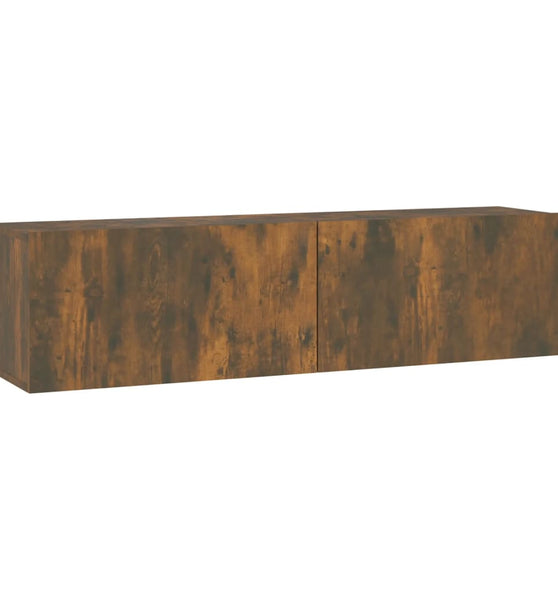 TV-Wandschrank Räuchereiche 120x30x30 cm Holzwerkstoff