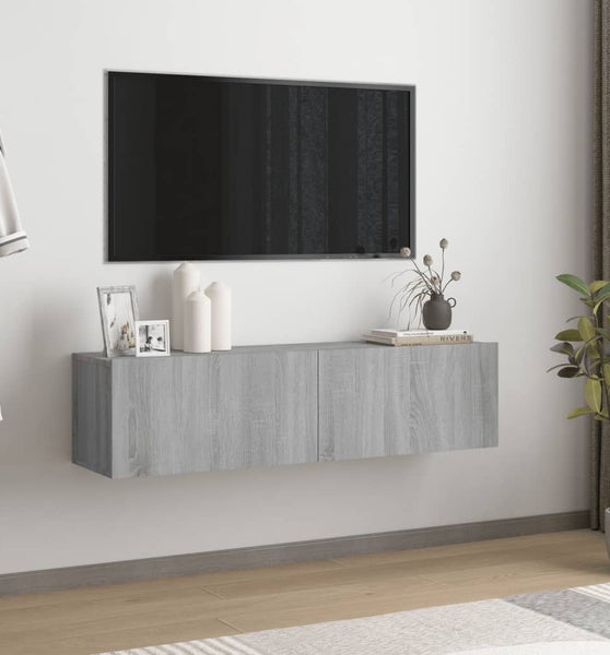 TV-Wandschrank Grau Sonoma 120x30x30 cm Holzwerkstoff