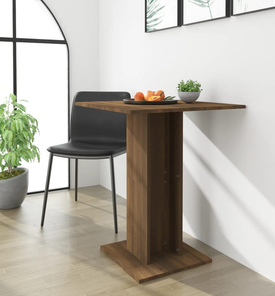 Bistrotisch Braun Eichen-Optik 60x60x75 cm Holzwerkstoff