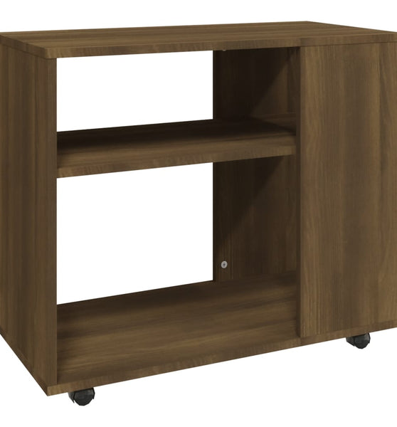Beistelltisch Braun Eiche 70x35x55 cm Holzwerkstoff
