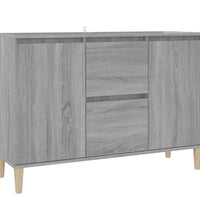 Sideboard Grau Sonoma-Eiche 103,5x35x70 cm Holzwerkstoff