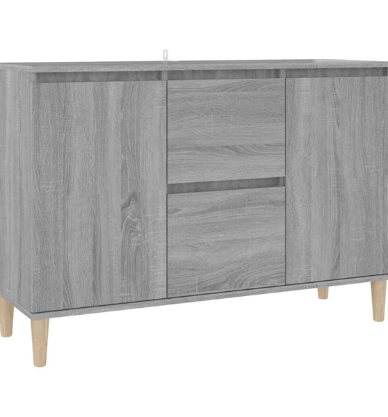 Sideboard Grau Sonoma-Eiche 103,5x35x70 cm Holzwerkstoff