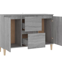 Sideboard Grau Sonoma-Eiche 103,5x35x70 cm Holzwerkstoff