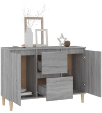 Sideboard Grau Sonoma-Eiche 103,5x35x70 cm Holzwerkstoff