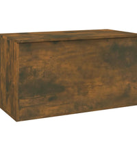 Aufbewahrungstruhe Räuchereiche 84x42x46 cm Holzwerkstoff