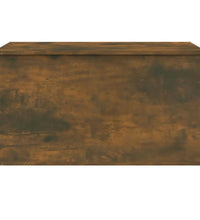 Aufbewahrungstruhe Räuchereiche 84x42x46 cm Holzwerkstoff