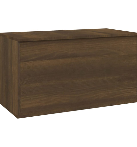 Aufbewahrungstruhe Braun Eichen-Optik 84x42x46 cm Holzwerkstoff