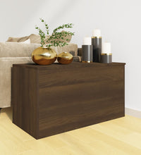 Aufbewahrungstruhe Braun Eichen-Optik 84x42x46 cm Holzwerkstoff