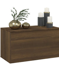 Aufbewahrungstruhe Braun Eichen-Optik 84x42x46 cm Holzwerkstoff