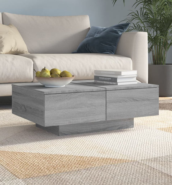 Couchtisch Grau Sonoma 90x60x31 cm Holzwerkstoff