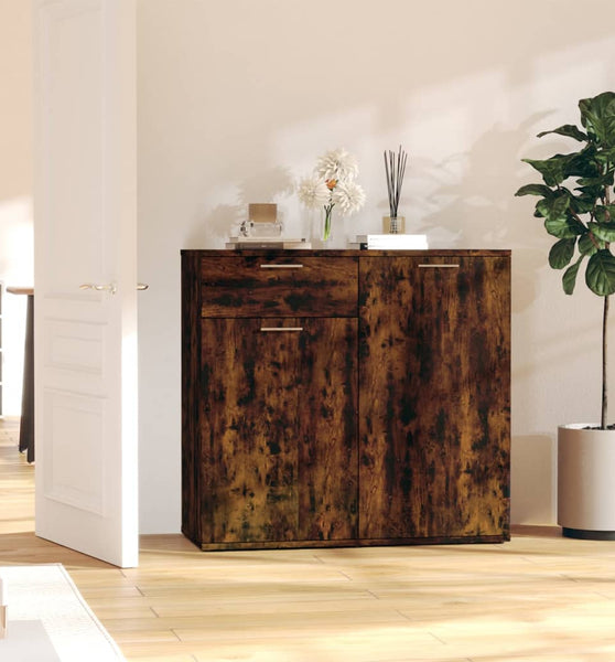 Sideboard Räuchereiche 80x36x75 cm Holzwerkstoff