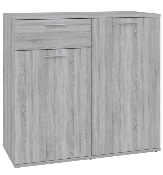 Sideboard Grau Sonoma 80x36x75 cm Holzwerkstoff