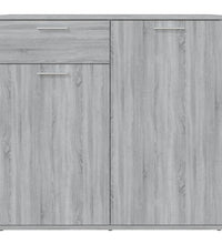 Sideboard Grau Sonoma 80x36x75 cm Holzwerkstoff