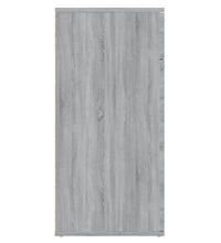 Sideboard Grau Sonoma 80x36x75 cm Holzwerkstoff