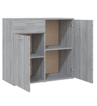 Sideboard Grau Sonoma 80x36x75 cm Holzwerkstoff