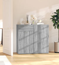 Sideboard Grau Sonoma 80x36x75 cm Holzwerkstoff