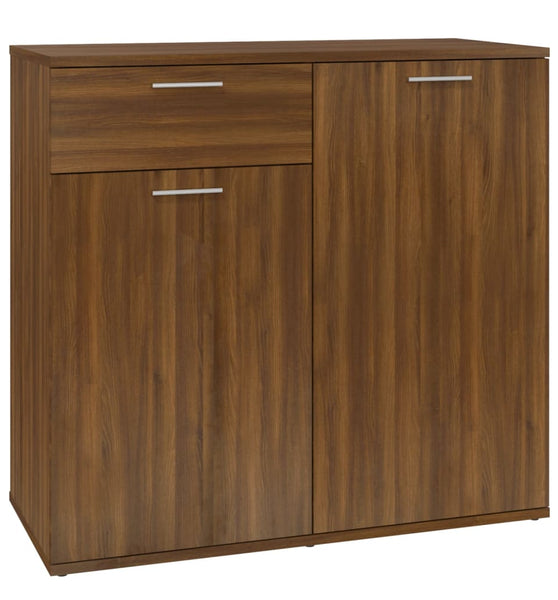Sideboard Braun Eichen-Optik 80x36x75 cm Holzwerkstoff