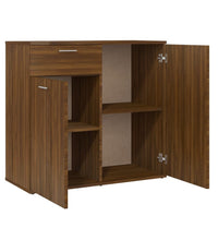 Sideboard Braun Eichen-Optik 80x36x75 cm Holzwerkstoff
